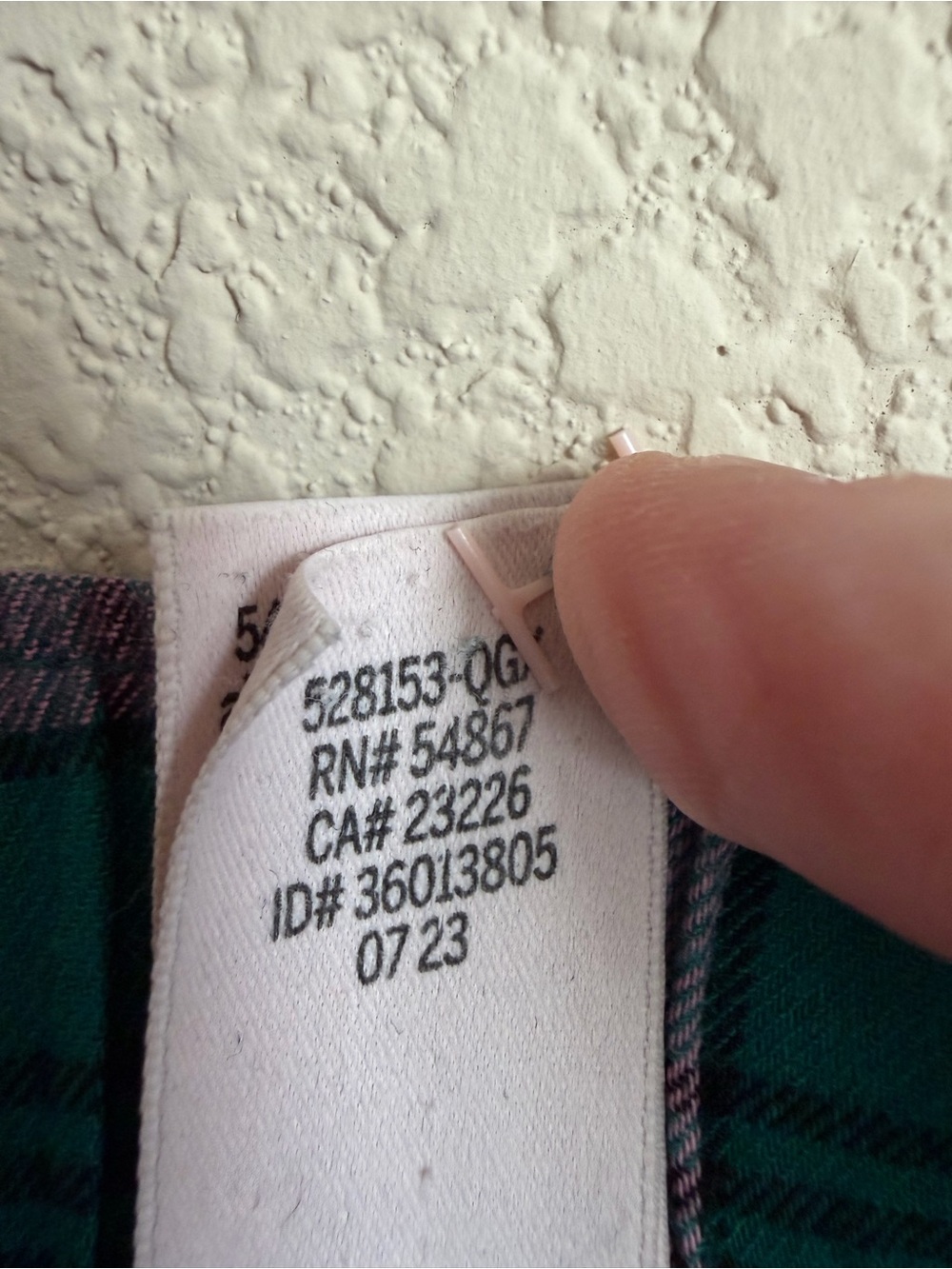 Victoria's Secret Plaid Jogger Lounge Pants XS Green Pink Cotton Modal Soft Cozy - Picture 5 of 11